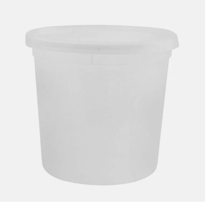 24 oz. PP Translucent Deli Container and Lid Combo (Case of 240 Sets)