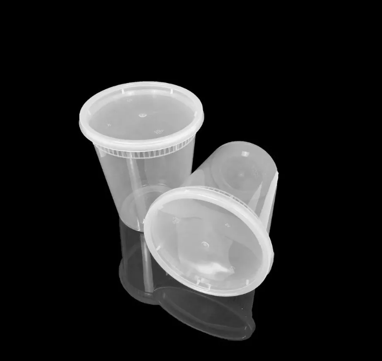 32 oz. Translucent Deli Container and Lid Combo (Case of 240 Sets)