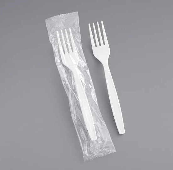 Heavy Weight Disposable White Forks - Individually Wrapped, 1,000/Case