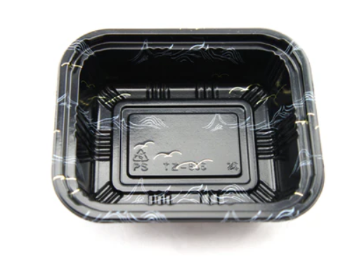 805 PS Sushi Containers, Appetizer Tray & Lid Combo ( Kamome Bird ) (5.5" x 4.6", Case of 600 Sets)