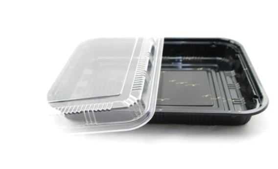 830 Largest Party Tray Sushi Containers ( Kamome Bird )160 SETS / Case (160 Trays, 160 Lids) ≈12.5" × 9.0" × 1.8" (L×W×H)