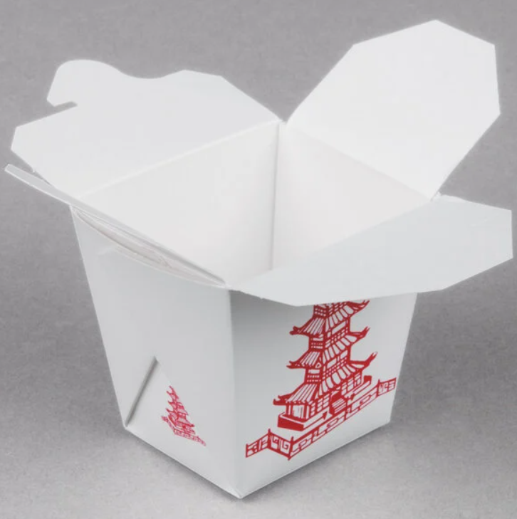 16 oz. Pagoda Paper Food Pail Container - 500/Case